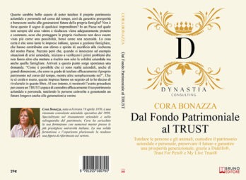 Cora Bonazza lancia il libro “Dal Fondo Patrimoniale Al TRUST”